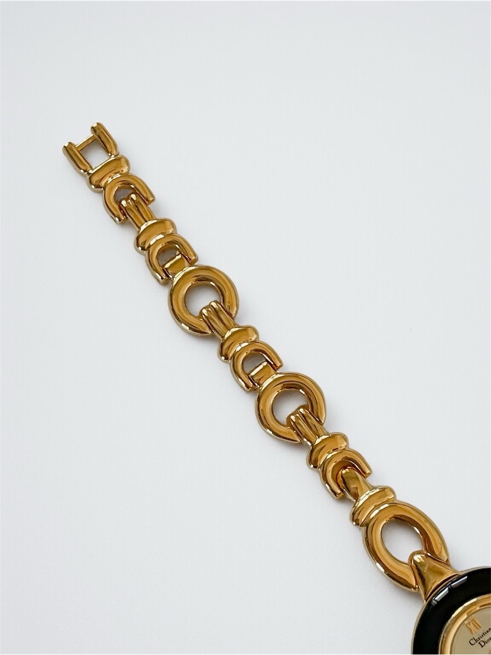 Christian Dior Gold With Black Change Bezel Link Bracelet Watch - Picture 14 of 16